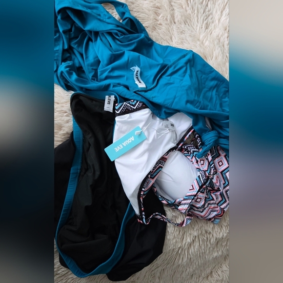 Aqua Eve 3 piece Tankini Swimsuit #1075, 1076 - Picture 4 of 14